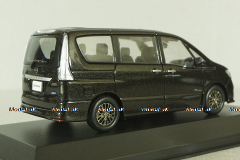 Nissan Serena Highway Star, Gybrid 2014, brown, 03871TB, Kyosho 1:43