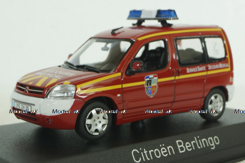 Citroën Berlingo Firefighters (Medical Assistance) 2004, red, 155722, Norev 1:43