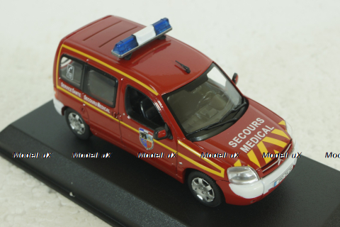Citroën Berlingo Firefighters (Medical Assistance) 2004, red, 155722, Norev 1:43