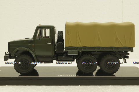 Зил-433420 6х6 с тентом, зеленый, TruckTyr 1:43