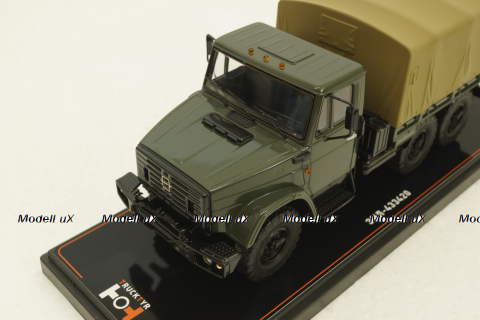 Зил-433420 6х6 с тентом, зеленый, TruckTyr 1:43