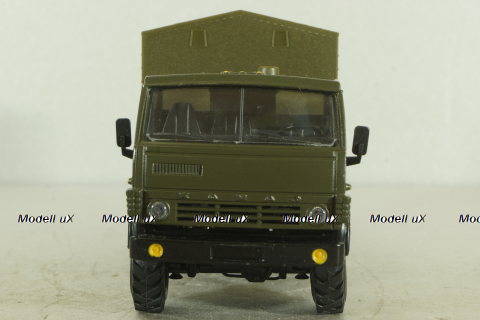 Камаз-43105 с тентом, поворотный мост, хаки, Элекон 1:43