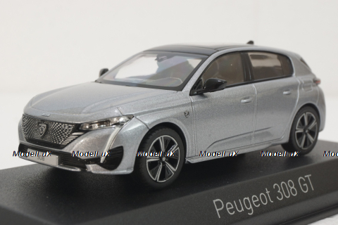 Peugeot 308 GT 2021 Artense Grey, 473931, Norev 1:43