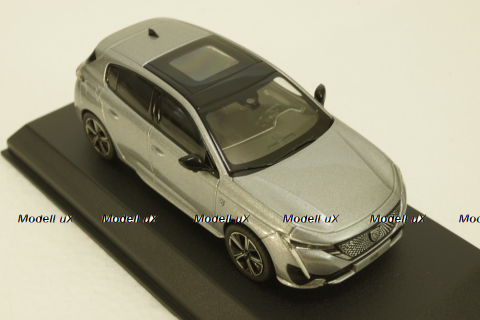 Peugeot 308 GT 2021 Artense Grey, 473931, Norev 1:43