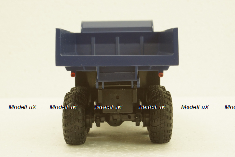 Краз-255Б самосвал, хаки/синий, 100893, АвтоИстория 1:43