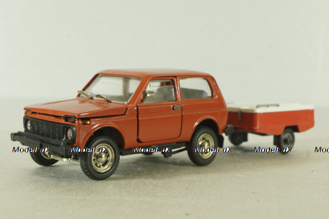 Ваз-2121 Нива с прицепом скиф,Тантал/Радон 1:43