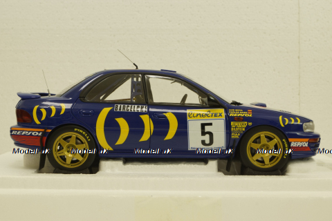 Subaru Impreza, Sainz/Monza, #5, winner Monte Carlo,  KYO8962B0, Kyosho 1:18