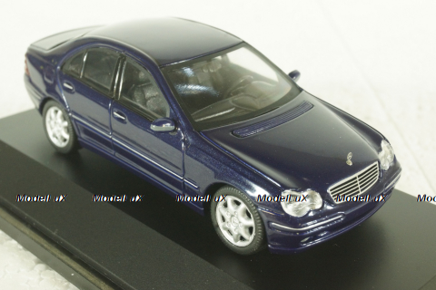 Mercedes C200 Elegance (W203), 2000 C-Klasse blue, Schuco 1:43