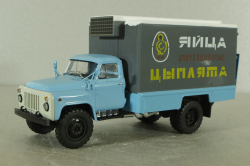 ШЗСА-3716(53) "Яйца, цыплята" на шасси Газ-53, голубой/серый Автоистория 1:43