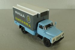 ШЗСА-3716(53) "Яйца, цыплята" на шасси Газ-53, голубой/серый Автоистория 1:43