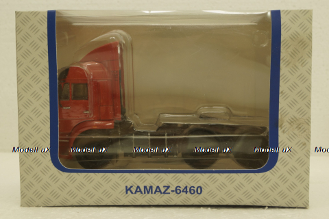 Камаз-6460 седельный тягач (со спойлером), красный, 102743, АвтоИстория 1:43