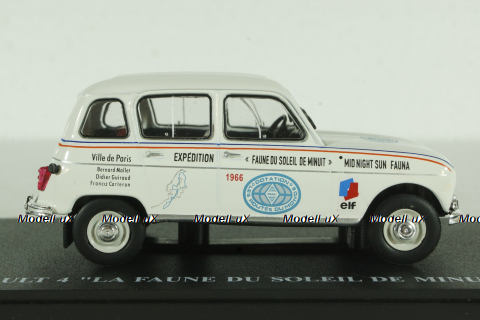 Renault R4 La Faune Du Soleil De Minuit 1966, Hachette 1:43