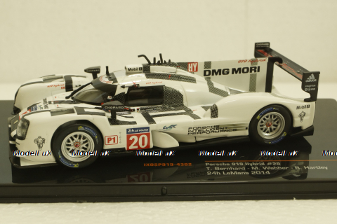 Porsche 919 Hybrid #20 24h LeMans 2014 Bernhard, Webber, Hartley, IXO 1:43