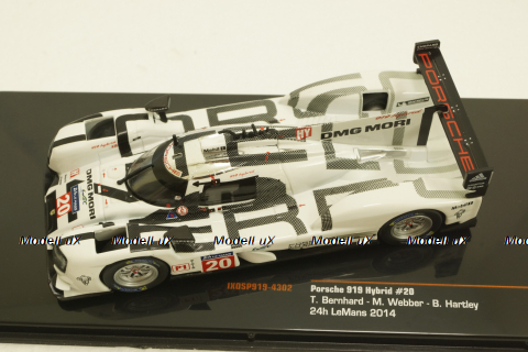Porsche 919 Hybrid #20 24h LeMans 2014 Bernhard, Webber, Hartley, IXO 1:43