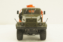 Краз-255Б АЦ-8,5, бензовоз, Хаки/оранжевый, АвтоИстория 1:43