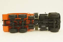 Краз-255Б АЦ-8,5, бензовоз, Хаки/оранжевый, АвтоИстория 1:43