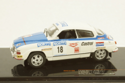 Saab 96 V4, No.18, 1000 Lakes Rally, J.Vilkas/J.Soini, 1976, RAC378B, IXO 1:43