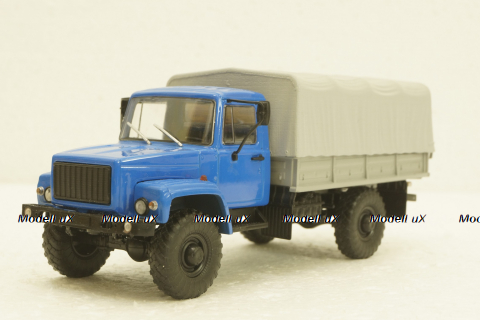 Газ-3308, борт с тентом, АвтоИстория 1:43