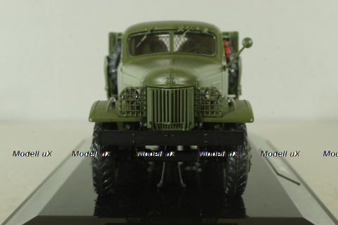Зис-153 полугусенечный бортовой, хаки, TruckTyr 1:43