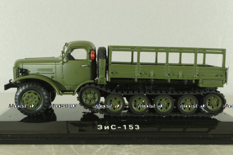 Зис-153 полугусенечный бортовой, хаки, TruckTyr 1:43