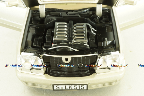 Mercedes S600 (W140) 1997 champagne-silver, 183723, Norev 1:18
