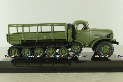 Зис-153 полугусенечный бортовой, хаки, TruckTyr 1:43