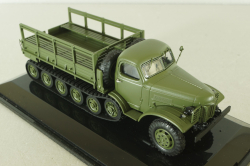 Зис-153 полугусенечный бортовой, хаки, TruckTyr 1:43