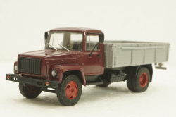 Газ-3307, бордо/серый, АвтоИстория 1:43