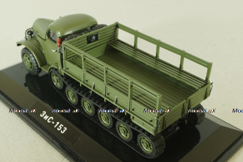Зис-153 полугусенечный бортовой, хаки, TruckTyr 1:43
