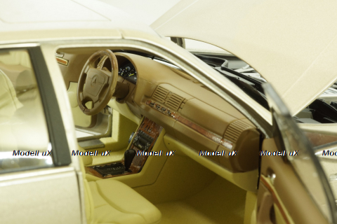 Mercedes S600 (W140) 1997 champagne-silver, 183723, Norev 1:18