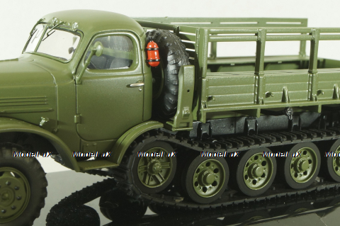 Зис-153 полугусенечный бортовой, хаки, TruckTyr 1:43