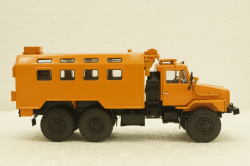 Урал-4322 Кунг, оранжевый, АвтоИстория 1:43