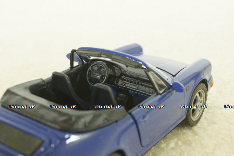 Porsche Carrera 2 (964) 1989 Cabrio blue, 1110F, Shabak 1:43