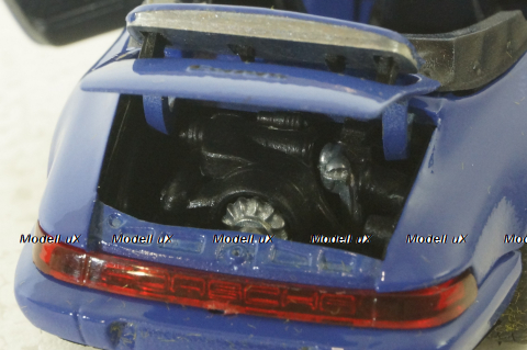 Porsche Carrera 2 (964) 1989 Cabrio blue, 1110F, Shabak 1:43