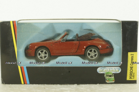 Porsche Carrera 2 (964) 1989 Cabrio red,1110D, Shabak 1:43