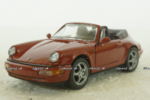 Porsche Carrera 2 (964) 1989 Cabrio red,1110D, Shabak 1:43