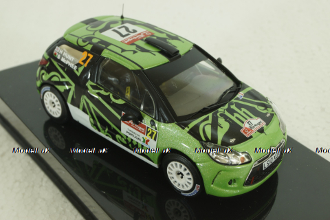 Citroen DS3 R3 #27 Rally Portugal IRC 2011, green, RAM461, IXO 1:43