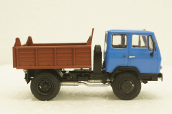 Каз-ММЗ-4502,  синий/коричневый, АвтоИстория 1:43