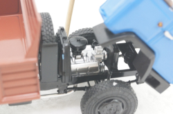 Каз-ММЗ-4502,  синий/коричневый, АвтоИстория 1:43