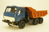 Камаз-5511, самосвал, синий/оранжевый, Арек  1:43