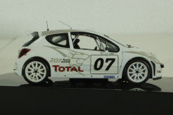 Peugeot 207 S2000 #007 Presentation version 2007, white, RAM278, IXO 1:43