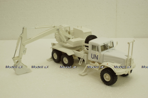 Краз-255Б ЭОВ-4421 ООН, Экскаватор белый, Н738, Наш Автопром 1:43