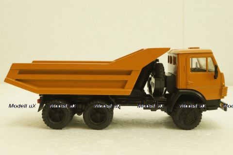 Камаз-5511, самосвал, горизонтальные ребра, оранжевый, Элекон  1:43