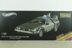 Delorean DMC 12 Time Machine with Mr. Fusion, Back To The Future, BCJ97, HotWheels Elite 1:18