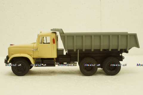 Краз-256Б1 самосвал 1987г, бежевый/серый, Н773, Наш Автопром 1:43