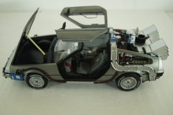 Delorean DMC 12 Time Machine with Mr. Fusion, Back To The Future, BCJ97, HotWheels Elite 1:18