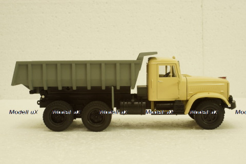 Краз-256Б1 самосвал 1987г, бежевый/серый, Н773, Наш Автопром 1:43