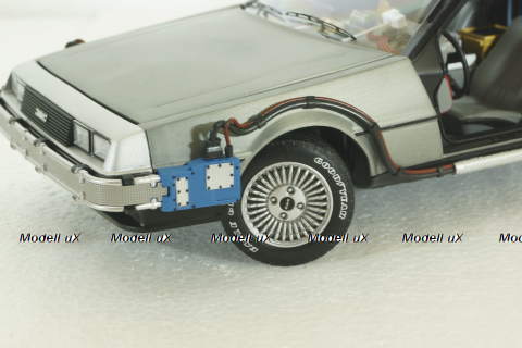 Delorean DMC 12 Time Machine with Mr. Fusion, Back To The Future, BCJ97, HotWheels Elite 1:18 