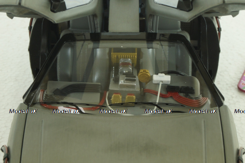 Delorean DMC 12 Time Machine with Mr. Fusion, Back To The Future, BCJ97, HotWheels Elite 1:18 