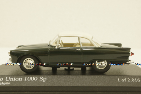 Auto Union 1000 Sp, 1958, dark green, 400011021, Minichamps 1:43
